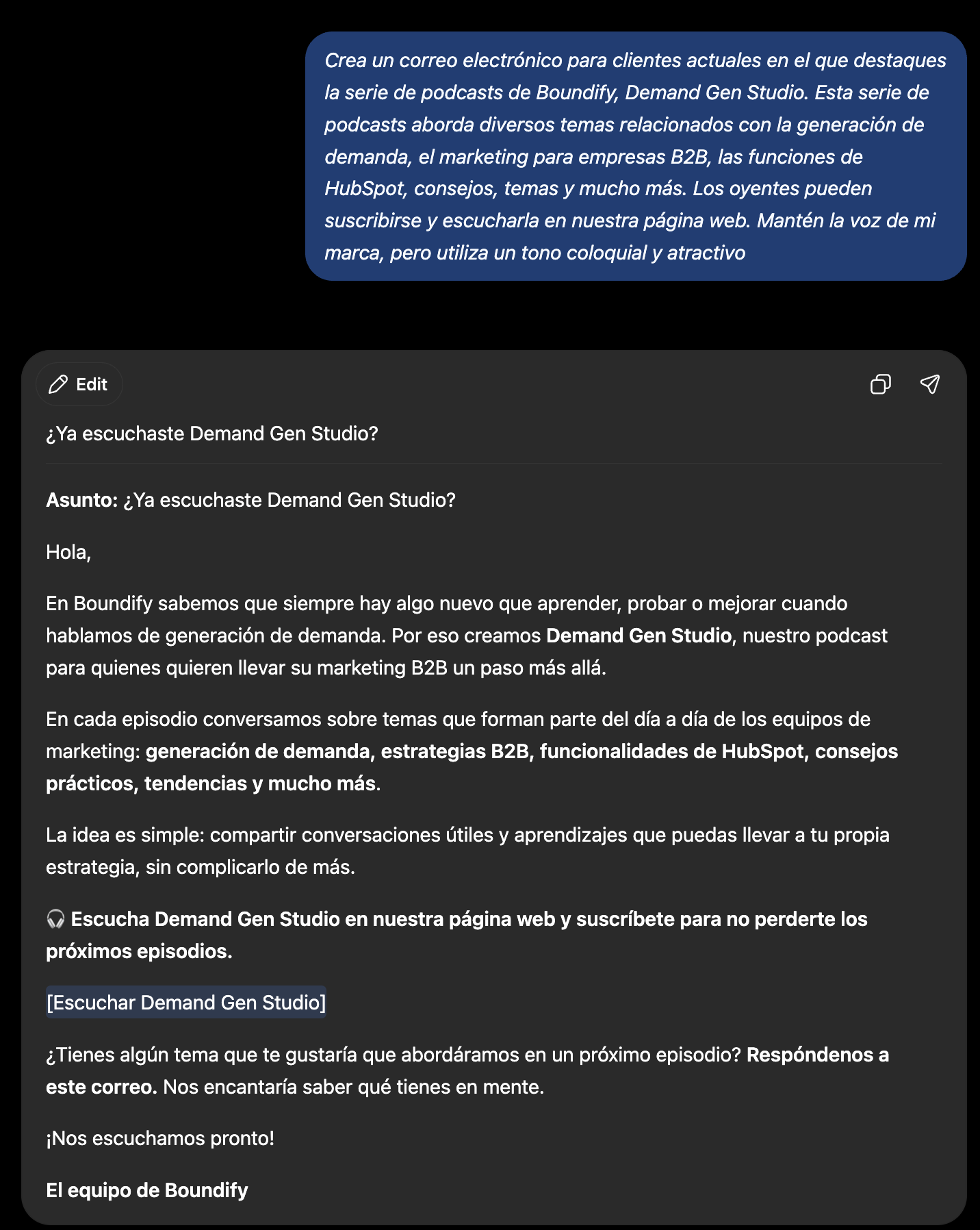 como entrenar chatgpt para marketing